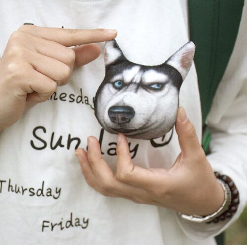 3D小狗doge秋田柴犬哈士奇二哈胸针卡通衣服别针胸章饰品挂件潮 - 封面