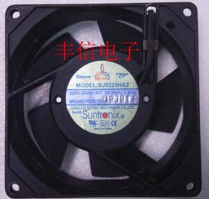 台湾三巨电机SAN JU SJ9225HA2双滚珠轴承轴 220V散热风扇