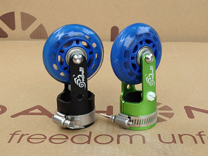 。包邮易行轮折叠车辅助轮 助推轮 乘地铁利器轮 33.9折叠车易行