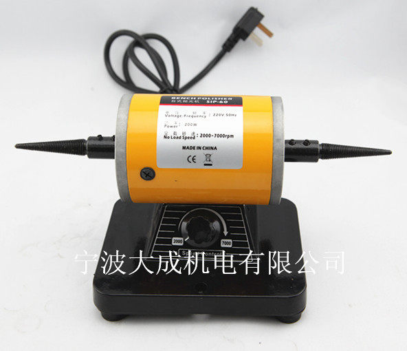 桌面工坊微型台式抛光机金属塑料玉石打磨台磨双轴机可调速带布轮