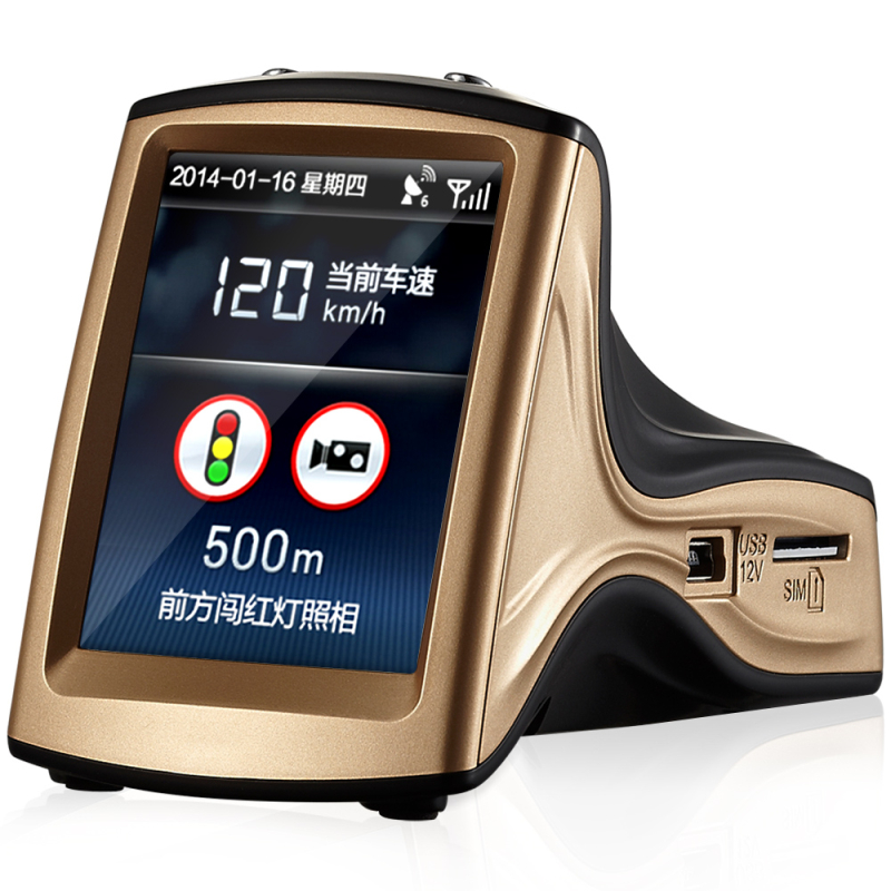 卡仕特c10安全预警记录仪高清电子狗流动固定测速一体机车载雷达