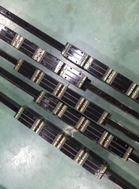 日本进口直线导轨NSK  LS15滑块，1120毫米长度轨道配4个滑块拆机