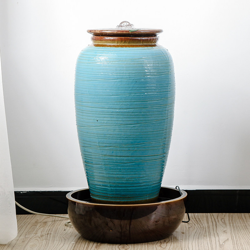 陶瓷欧式客厅流水喷泉落地创意大摆件装饰品大型加湿器结婚礼物在类目 家居饰品, 摆件中 - 来自Buy2taobao.com提供专业的淘宝代购服务