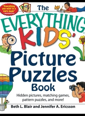 【预售】The Everything Kids' Picture Puzzle Book: Hidden