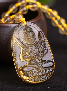 虚空藏菩萨属牛守护神吊坠项链