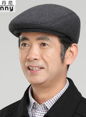 中老年帽子秋冬鸭舌帽小头围男