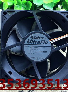 正品NIDEC  9cm 24V 0.14A 变频器风扇u92t24mua7-53j251