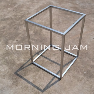 设计师家具 304拉丝不锈钢立方体茶几架子 可改尺寸订做 A046