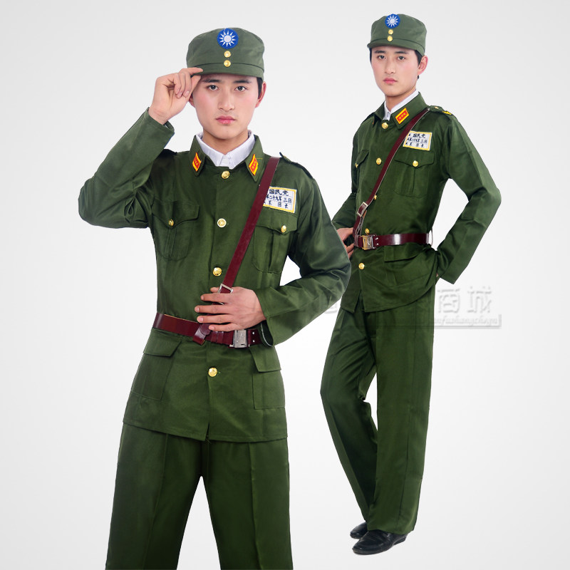 新款促销国民党军装抗战特务服装美式间谍特工军二战国军演出制服
