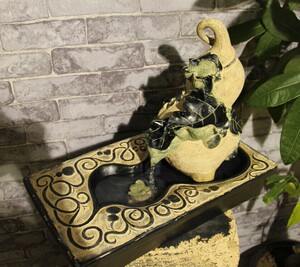 中式招财风水泉装饰工艺品开业吉祥招财摆件喷泉水景葫芦福禄