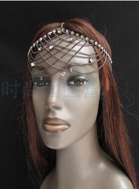欧美流行头链head chain 多层带钻头链HE54 ebay速卖通Amazon热销