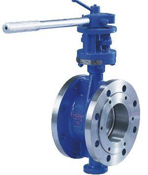 d43h-10c/16c碳钢wcb手动法兰式硬密封三偏心蝶阀dn80 dn100dn125