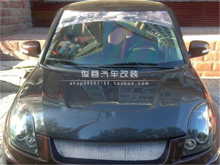 铃木 雨燕单孔JU款碳纤维开孔机盖 雨燕JU款碳纤维开孔引擎盖