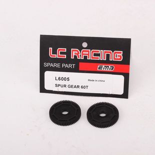 L6005 60T大齿 2个 运费 LCRacing 越野大脚拉力短卡沙漠卡用 6元