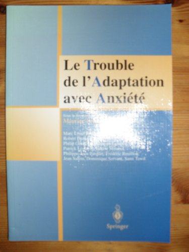 【预售】le trouble de ladaptation avec anxiete