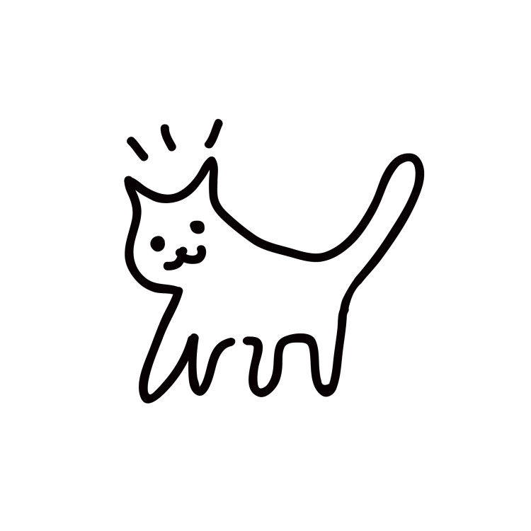 【】inkbox果汁纹身模板 (b66)2.8x2.5cm 猫