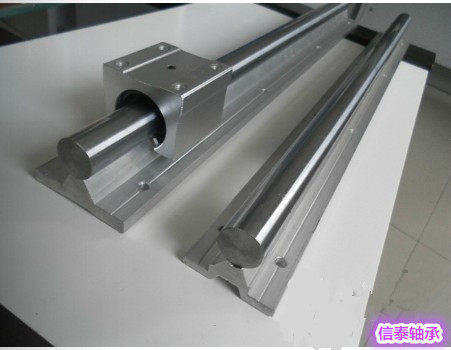 SBR圆形圆柱直线导轨带支撑座底座光轴+铝托SBR16 SBR20 25 30 12