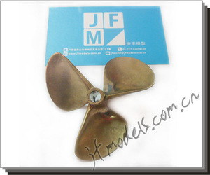 螺旋桨遥控船模快艇专柜正品中国大陆配件铜制三叶高效率 72mm