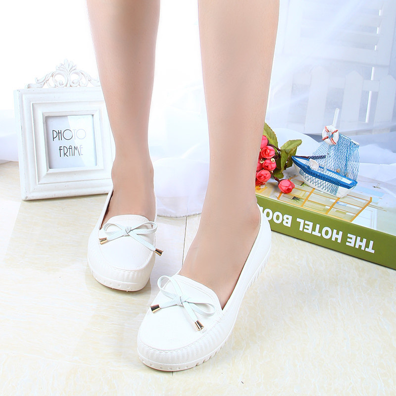 summer 2017 new pattern White shoes Korean Edition Casual shoes Flat heel Round Flat shoes Lazy man Women's Shoes spring and autumn Single shoesin the Women's Shoes, Low shoes  category - from Buy2taobao.com to provide professional Taobao agent buy service