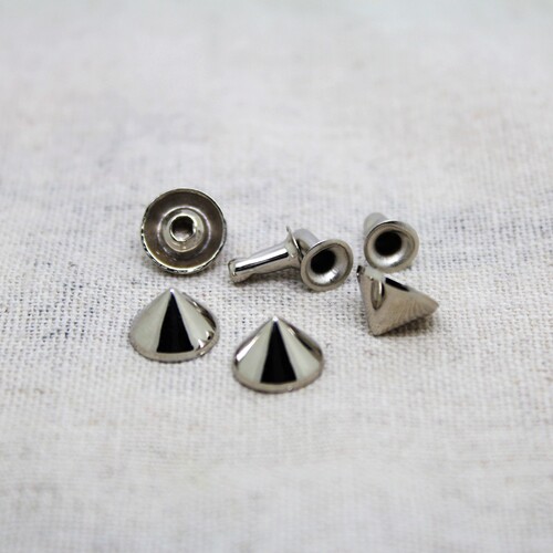 18包邮朋克diy 尖圆锥撞钉合金箱包辅料演出服饰配件铆钉10*7mm - 封面