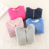 Pantoufles enfants en suède pour hiver - semelle caoutchouc - Ref 1016797 Image 11