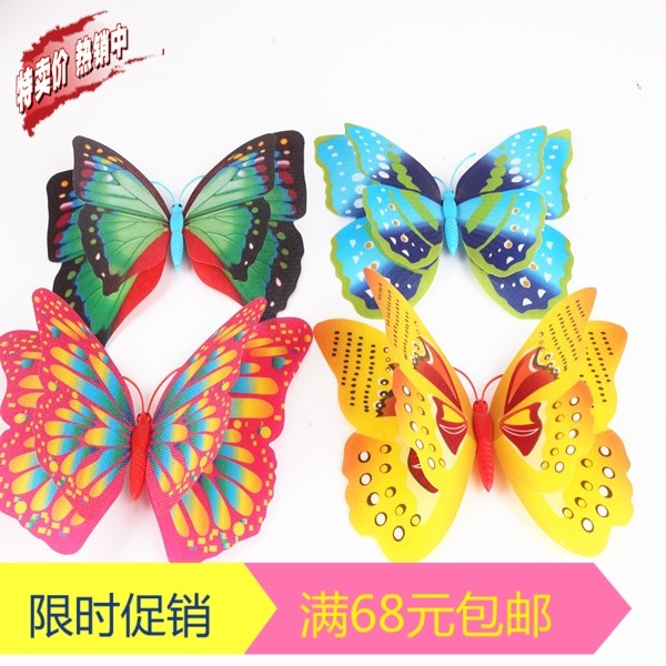 Simulation Butterfly 15 Centimeter butterfly double-deck Gypsophila colour butterfly originality lovely Refrigerator sticker magnetin the Home accessories , Stickers , Refrigerator magnetic stickers  category - from Buy2taobao.com to provide professional Taobao agent buy service