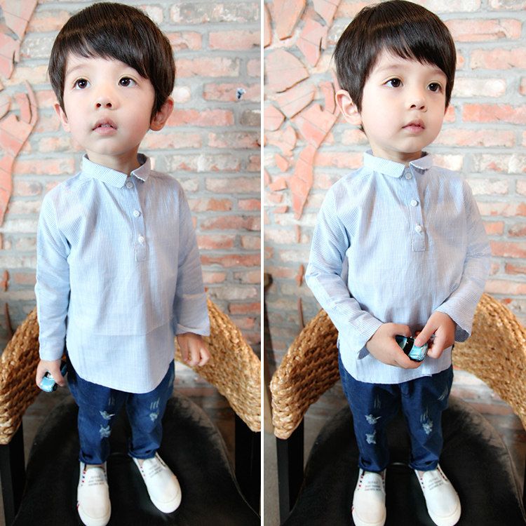 Chemise garcon à manche longue - Ref 2082084 Image 1