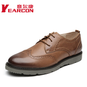 YEARCON/er Kang genuine autumn new leather trends yinglunbuluoke men's shoes men's casual shoes