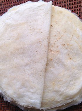 现做麦油脂皮浙江台州临海特色小吃麦焦筒大春卷皮食饼筒皮约8张