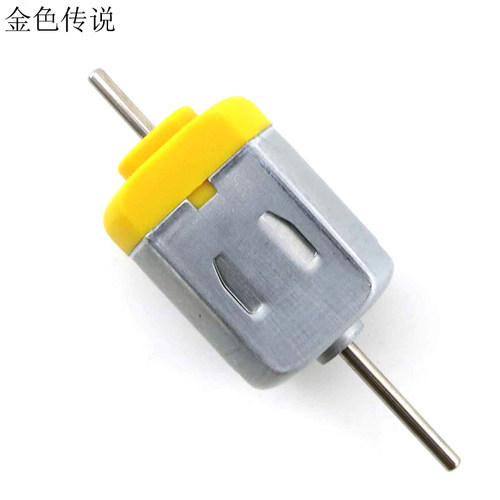 长轴碳刷风力发电机制作小马达