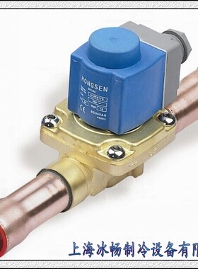 全新 鸿森牌电磁阀 冷库电磁阀 EVR25-11 焊接 口径35mm 含线圈