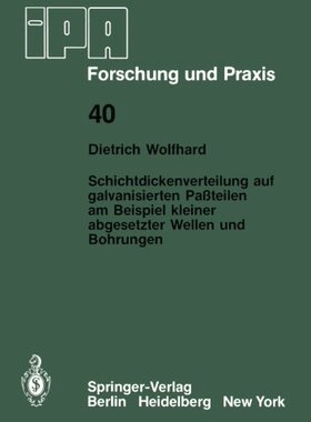 【预订】Schichtdickenverteilung Auf Galvanis...