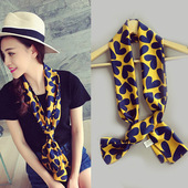 丝巾韩国缎面头巾围巾春秋女 百搭长款 2025爆款 复古小长巾领巾时尚