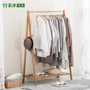 楠竹实木挂衣架子