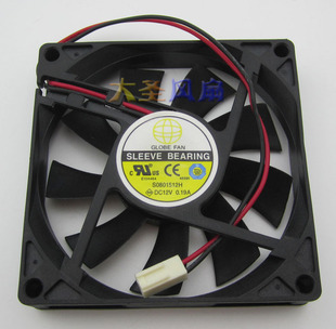 小电源8CM薄风扇 12V 8015 S0801512H 0.19A 散热风扇 HTPC