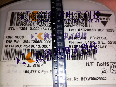 WSL12062L000FEA 贴片合金电阻 WSL-1206 0.002R 1% 1W