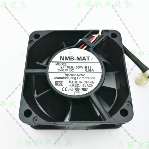 原装NMB-MAT 2410ML-05W-B39 24V 0.08A 6025 3线 测速变频器风扇