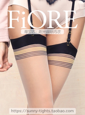 *阳光国际内衣* Fiore STRIPE HYPE 20d 进口长筒袜丝袜 f63