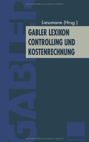 【预售】Gabler Lexikon Controlling Und Kostenrechnung
