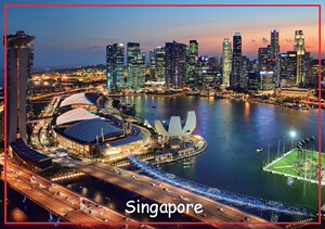 定制 亚洲新加坡 城市风景旅游度假纪念 冰箱贴磁铁20260
