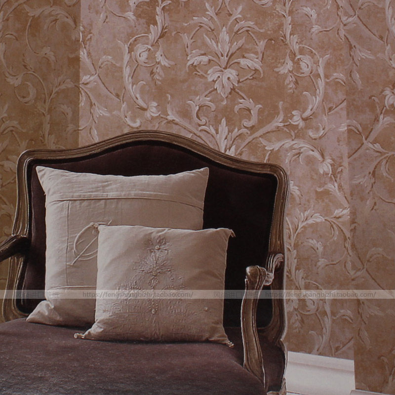 莨苕叶美式素色ab 复古 美国进口seabrook 纯纸壁纸 客厅 背景墙