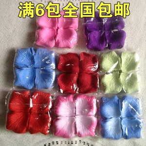结婚庆婚礼喜庆用品仿真玫瑰花瓣 撒花婚房婚床装饰布置