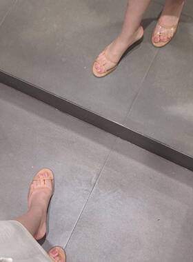 仙女水晶跟灰姑娘透明凉鞋优雅