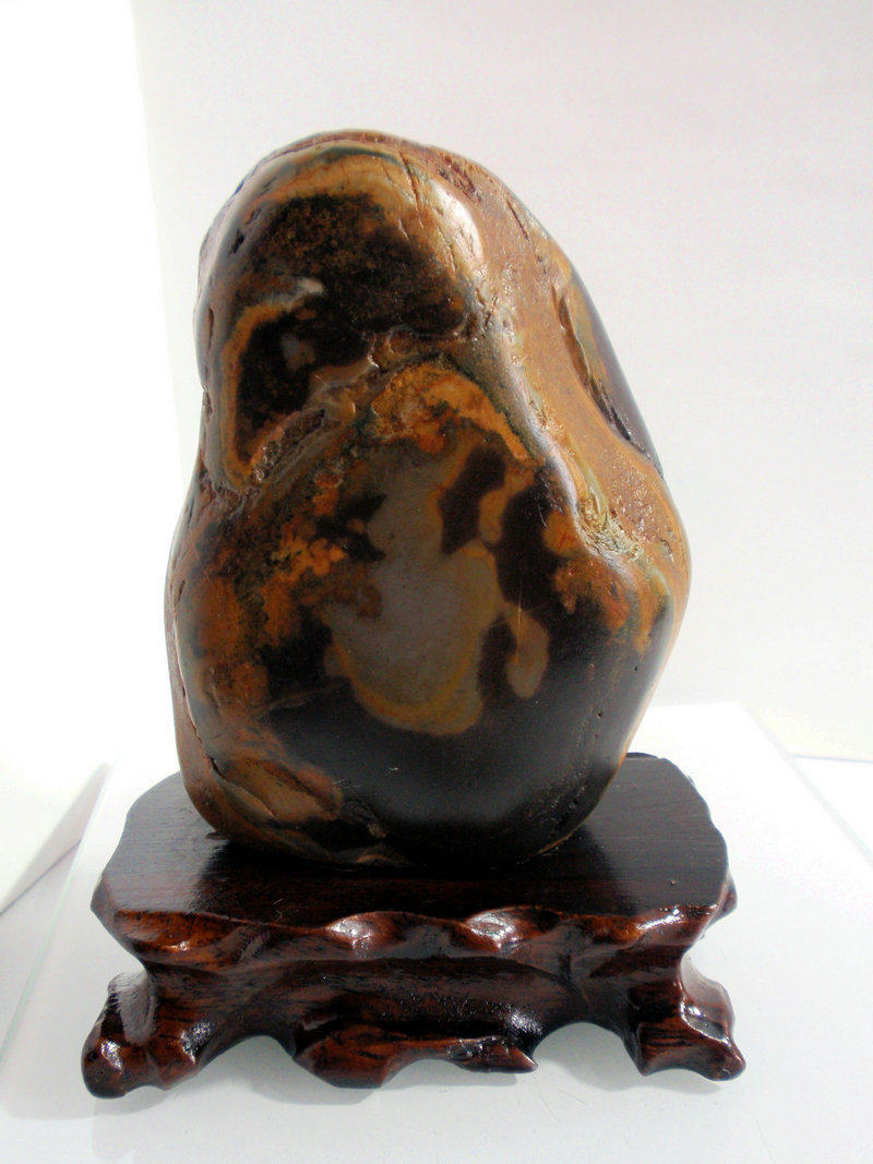 崂山试金湾纯天然试金石原石墨玉玄玉镇宅宝石打金工具海淘石15-1