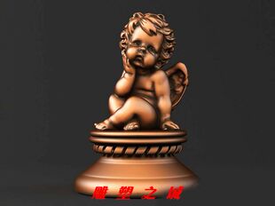 圆雕图 三维立体图 3D打印机模型 STL文件 小天使