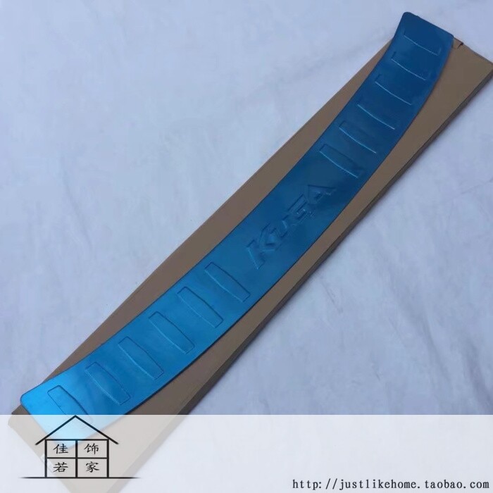 13-21款福特翼虎专用不锈钢后护板 防刮伤尾箱防护门槛条后杠踏板