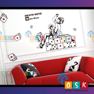 死亡笔记墙贴 尼亚 墙贴 L 梅罗 墙贴 动漫二次元 周边 墙贴