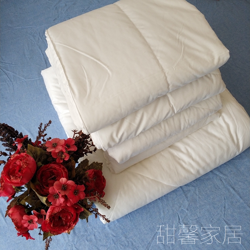 外贸纯棉绗缝夏凉被纯色双人单人空调被特价被芯出口素色夏季被子