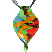 MuralaGlass出口意大利幻彩爱丽丝梦境5 琉璃项链吊坠时尚 链