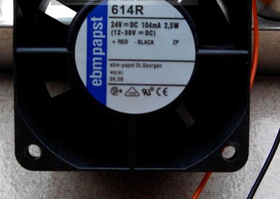 614R 24V 105MA 2.5W 原装德国ebmpapst 60*60*25 变频器轴流风扇